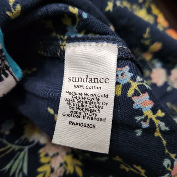 Sundance Mixed Media Floral Button Down Shirt Size XS - Picture 4 of 5